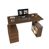 Solid Wood Electric Standing Desk with Drawer and File Cabinet