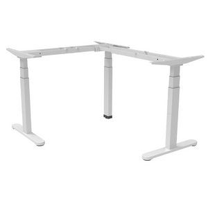 Steel Frame Corner Electric Standing Desk for Ergonomic Office