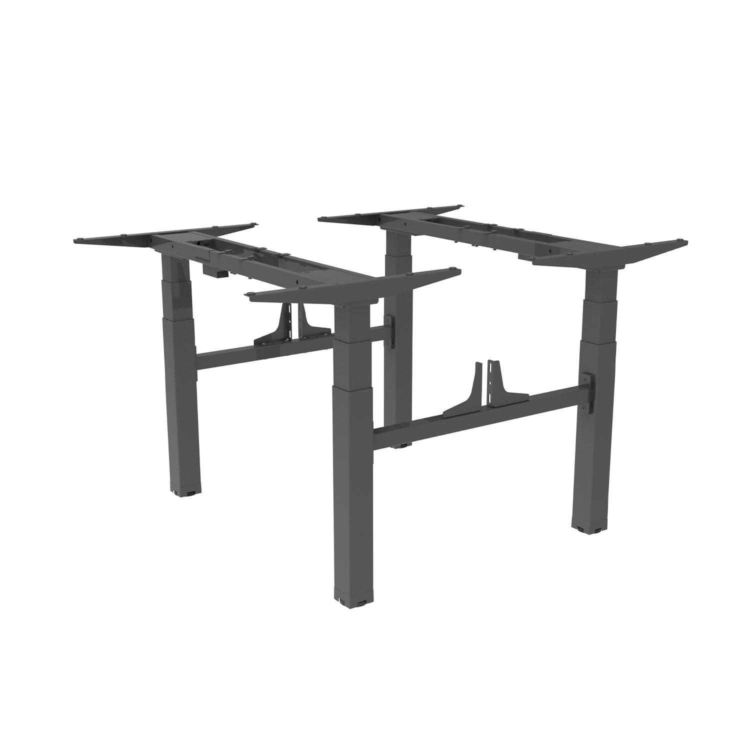 Double Workstation Adjustable Height Electric Standing Desk for Modern Office