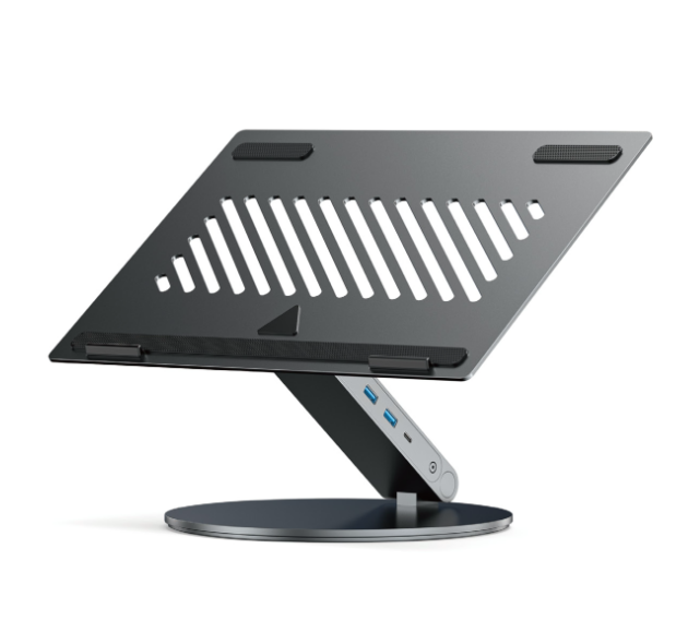 Adjustable Ergonomic Laptop Stand with 360 Degree Rotation