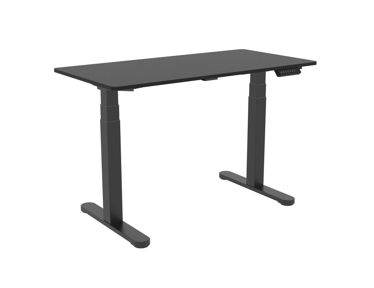 Tall Metal Frame Sit-Stand Desk for Ergonomic Office 