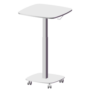 Adjustable Height Pneumatic Standing Desk with Mobile Wheels for Office & Home Use