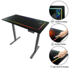 Tempered Glass Electric Standing Desk with Wireless Charging Touch Control Panel