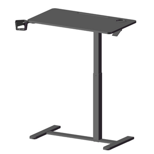 Pneumatic Adjustable Standing Desk with Side Cup Holder & Cable Management