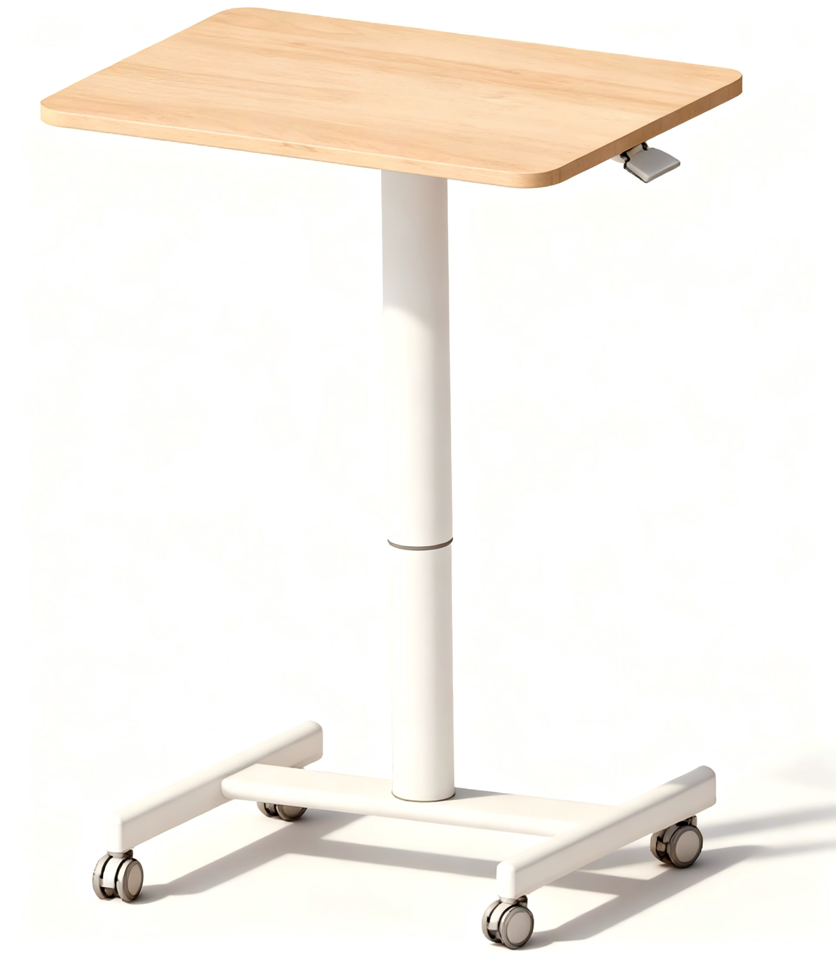 Pneumatic Height-Adjustable Mobile Laptop Desk